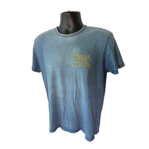 Fender Lucky Brand Guitar Graphic T-Shirt Blue Medium